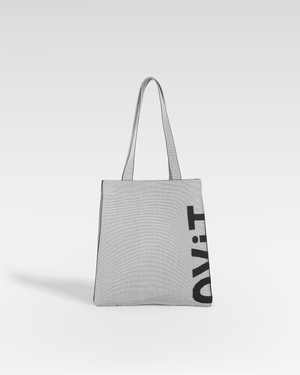 Max Tote in Black/White Two Tone