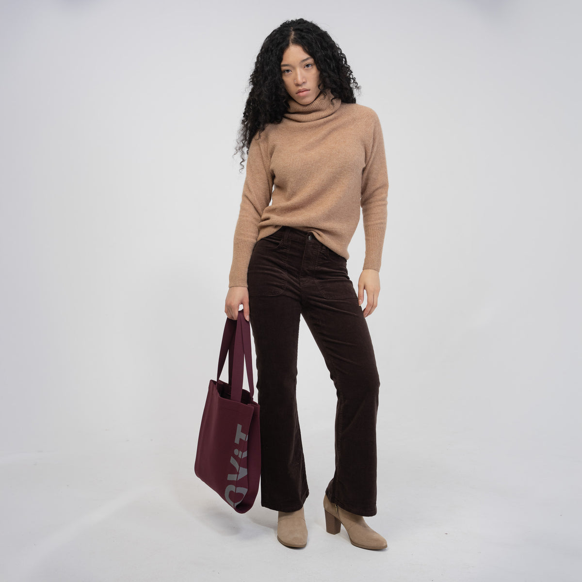 Max Tote in Burgundy