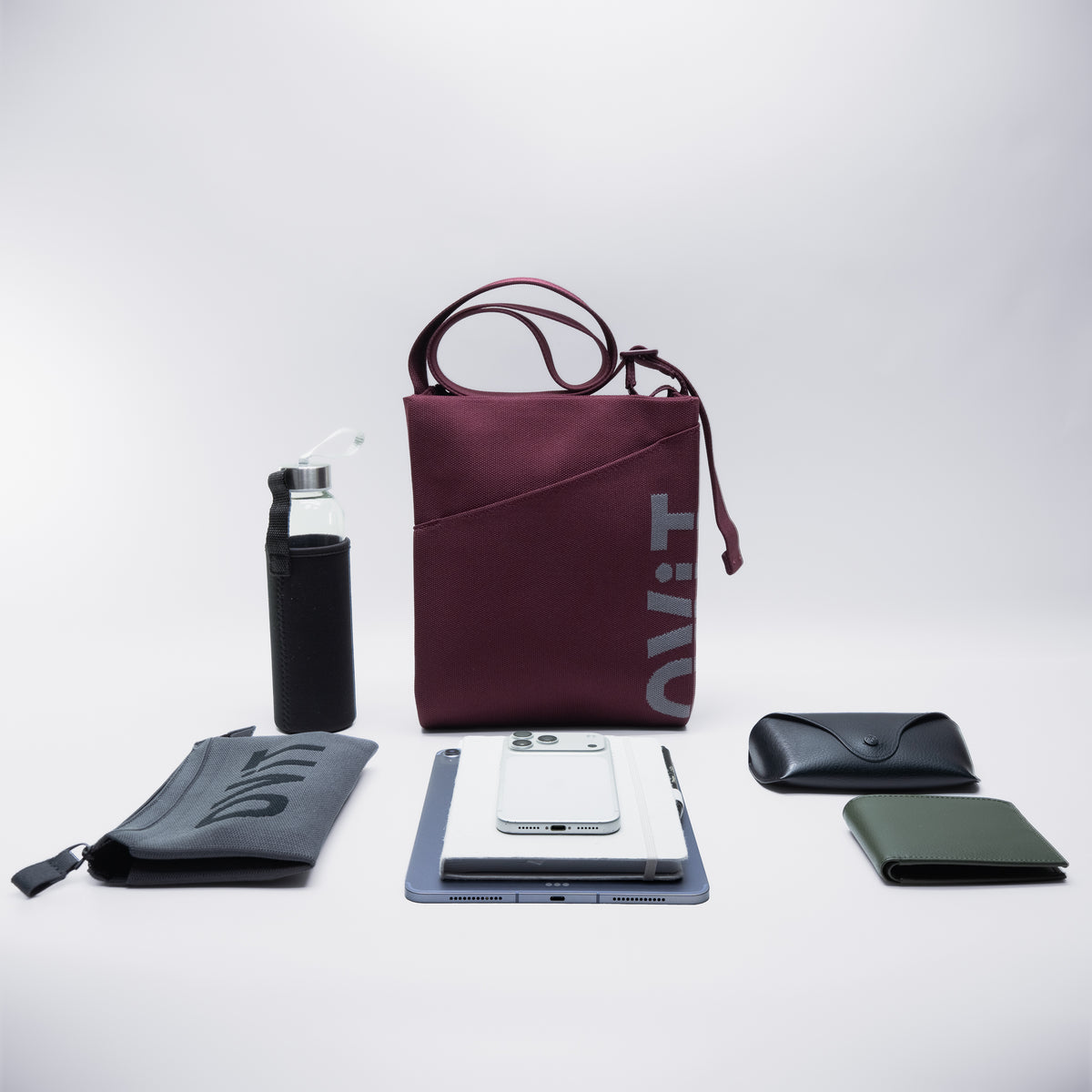 Alex Crossbody in Burgundy