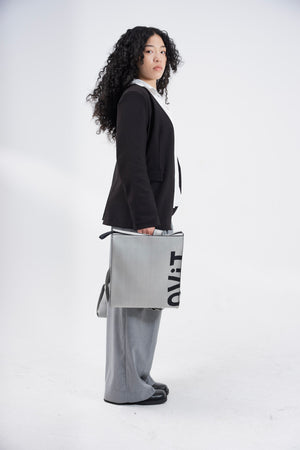 Max Backpack in Black/White Two Tone