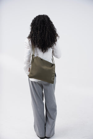 Max Messenger in Olive Green