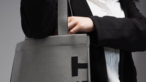 Max Tote in Black/White Two Tone